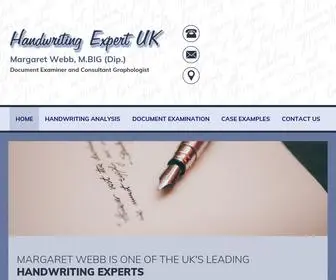 Handwritingexpert.co.uk(Handwriting Expert UK Margaret Webb) Screenshot