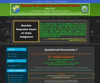 Handwritingfingerprintexperts.com(Forensic Handwriting Expert in India) Screenshot