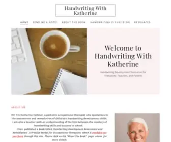 Handwritingwithkatherine.com(Handwriting With Katherine) Screenshot