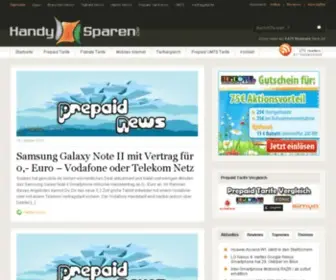 Handy-Sparen.de(Handytarife im Vergleich) Screenshot