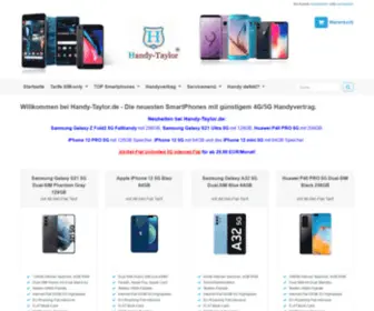 Handy-Taylor.de(Neuestes SmartPhone mit Handyvertrag bei . Samsung Galaxy S10 günstig mit Vertrag) Screenshot