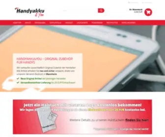 Handyakku4You.de(Original Zubehör für Handys online bestellen ) Screenshot