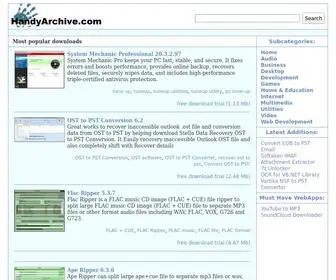 Handyarchive.com(Freeware & Shareware downloads) Screenshot