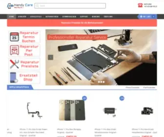 Handycare.ch(Express Handy Reparatur & riesen Auswahl im Onlineshop) Screenshot