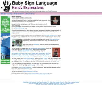 Handyexpressions.co.uk(Baby Sign Language @ Handy Expressions) Screenshot