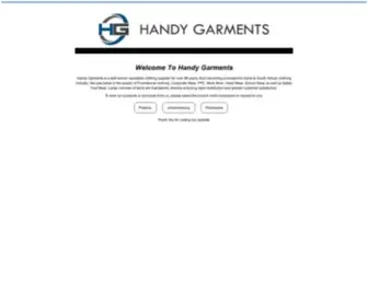 Handygarments.co.za(HANDY GARMENTS) Screenshot