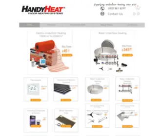 Handyheat.co.uk(Electric Underfloor Heating systems Hucknall) Screenshot