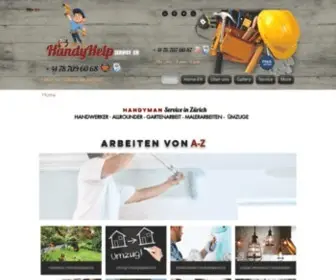 Handyhelpservice.ch(Ihr Handwerker Allrounder im Raum Zürich) Screenshot