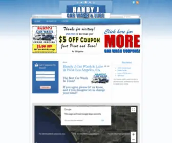 Handyj-Carwash.com(Handy J Car Wash & Lube) Screenshot