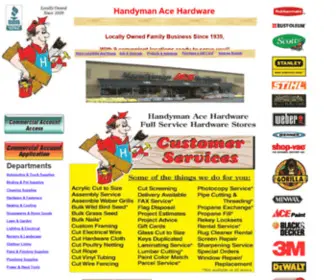 Handymanacehardware.com(Handyman Ace Hardware) Screenshot