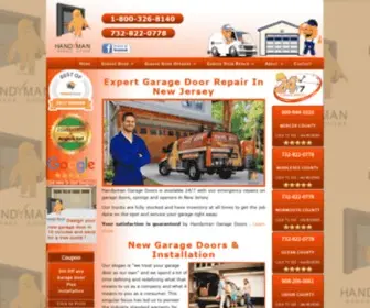 Handymangaragedoors.com(Handyman Garage Door Repair & Installation Services NJ) Screenshot