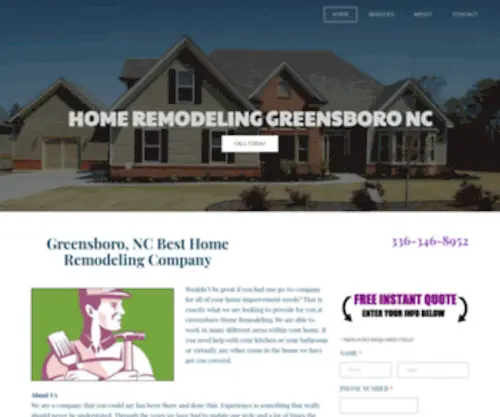 Handymangreensboro.com(Home Remodeling) Screenshot