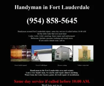 Handymaninfortlauderdale.com(Handyman in Fort Lauderdale) Screenshot