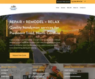 Handymanmarknc.com(Handyman Mark) Screenshot