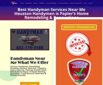 Handymanpak.com(Handyman Services Near Me Houston Remodeling) Screenshot