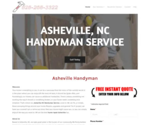 Handymanserviceasheville.com(Asheville Handyman Service) Screenshot