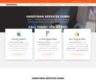 Handymanservicesuae.com(Low Cost Wall Paint Carpentry GypsumHome Repairs) Screenshot