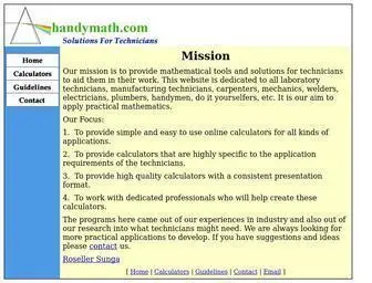 Handymath.com(Mission) Screenshot