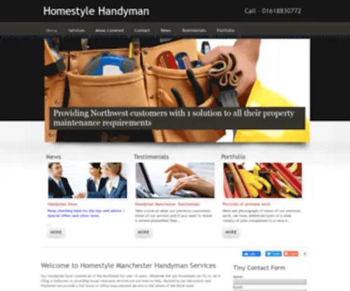 Handymenmanchester.co.uk(Homestyle Manchester Handyman Services) Screenshot