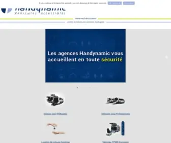 Handynamic.fr(Handynamic, vente et location de voitures handicap et véhicules TPMR) Screenshot