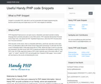 Handyphp.com(PHP Tutorials) Screenshot