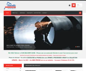 Handysteel.com.au(Steel Specialists) Screenshot