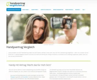 HandyvertragVergleichen.de(Handyvertrag mit / ohne Handy Vergleich) Screenshot