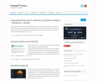 Haneefputtur.com(Knowledge) Screenshot