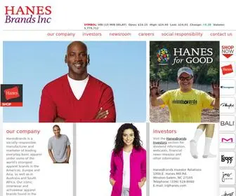 Hanesbrands.com(Hanesbrands) Screenshot