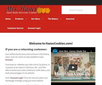 Hanescookies.com(Hand-Made Moravian Cookies) Screenshot