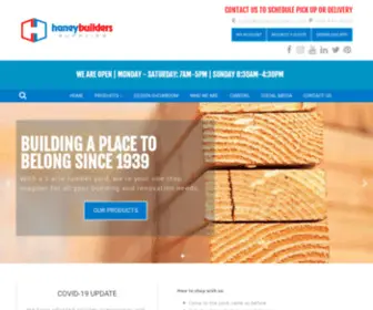 Haneybuilders.com(Building Materials & Construction Supplies Maple Ridge) Screenshot