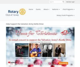 Haneyrotary.org(Rotary Club of Haney) Screenshot