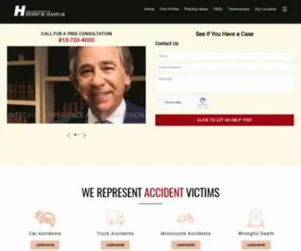 Hanfliklaw.com(Accident & Injury Lawyer Flint) Screenshot