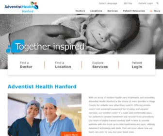 Hanfordhealth.com(Adventist Health) Screenshot