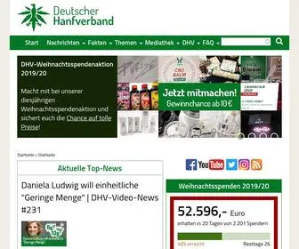 HanfVerband.de(Der Deutsche Hanfverband (DHV)) Screenshot