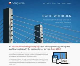 Hang-Wire.com(Affordable Web Design Services) Screenshot