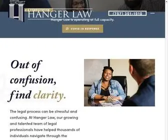 Hangerlaw.com(Hanger Law) Screenshot