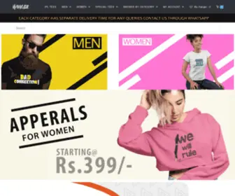 HangeronlineStore.com(Search× new arrivals we design your thoughts about us my wallet my orders contact tel) Screenshot