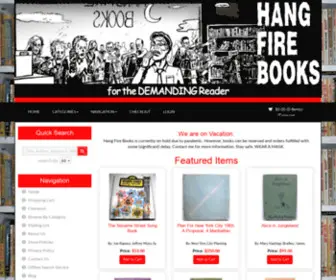 Hangfirebooks.com(Hang Fire Books) Screenshot