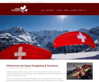 Hanggliding.ch(Tandem Gleitschirmflug) Screenshot