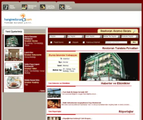 Hangirestoran.com(Hangirestoran) Screenshot