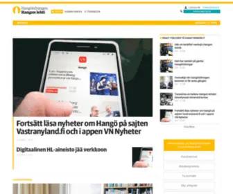 Hangotidningen.fi(Lokaltidningen i Hangö) Screenshot