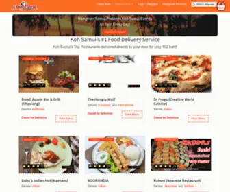 Hangoversamui.com(Koh Samui's best food delivery service) Screenshot