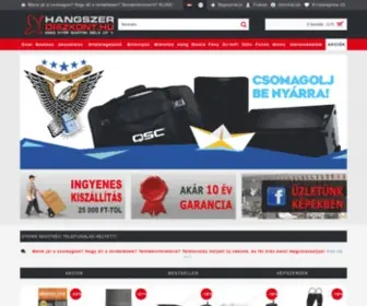 Hangszerdiszkont.hu(A Kft. mára már magyarország egyik legjelentősebb és legsikeresebb hangszerüzlete) Screenshot