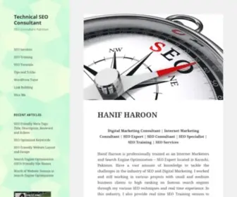 Hanifharoon.com(Hanif Haroon) Screenshot