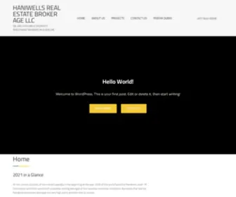 Haniwells.com(We are a Reliable Property Investment Brokers in Dubai) Screenshot