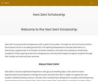 Hanizeinischolarship.com(Hani Zeini) Screenshot