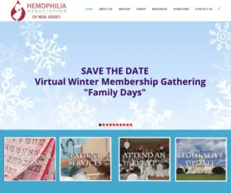 Hanj.org(Hemophilia Association Of New Jersey) Screenshot