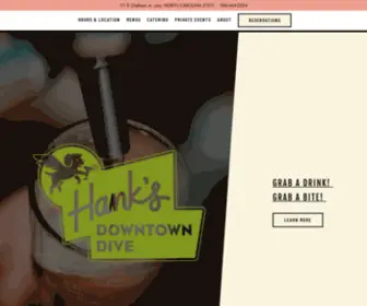 Hanksdowntowndive.com(Hank’s Downtown Dive) Screenshot