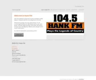 Hankspokane.com(104.5 Hank FM) Screenshot